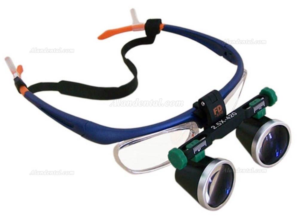 KWS 2.5X Medical Loupes Surgical Binocular Loupes Dental Magnifying Glass 420mm